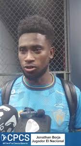 DECLARACIONES , Jonathan Borja, jugador de @elnacionalec habló con la  prensa luego del triunfo por penales, ante @ldu_oficial, Que permite pasar  a su equipo a la semifinal de la @copaecuadoroficial ...
