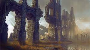 4585066 Ruin Fantasy Art Wallpaper Mocah Hd Wallpapers