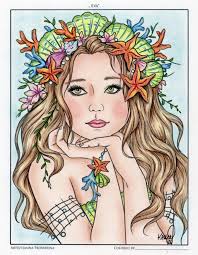 Mixed media, Day of The Dead Mermaid