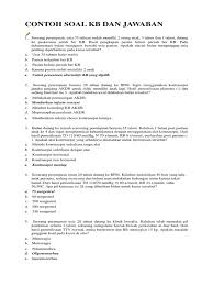 Pasien terlambat ber kb c. Contoh Soal Kb Dan Jawaban Pdf