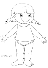 Disegni Da Colorare Categoria Schema Corporeo Immagine Bambina Infanziaweb Infanzia Attivita Del Corpo Umano Attivita Per Bambini Di 3 Anni