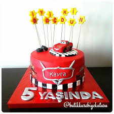Simsek Mcqueen Kayra 5 Yasinda Pasta Dogum Gunu Mcqueen