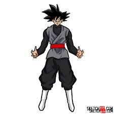 Anime black and white music manga drawing, anime, comics, hand png. How To Draw Goku Black Dragon Ball Anime Sketchok Easy Drawing Guides