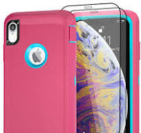 Amazon.com: Case for iPhone Xs Max Case with 2 Screen ...