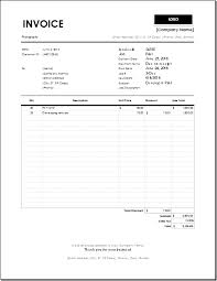Hotel Invoice Template For Excel Excel Invoice Templates