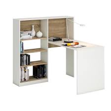 Eckschreibtisch Mit Regal In Weiss Sonoma Eiche Pc Jugend Kinder Schreibtisch Eckschreibtisch Regal Schreibtisch Regal Kinderzimmer