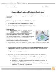 Energy conversions answer key vocabulary: Florvincejosephphotosynthesis Gizmo Lab Docx Name Florvince Joseph Date Student Exploration Photosynthesis Lab Vocabulary Carbon Dioxide Chlorophyll Course Hero