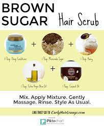 Brown Sugar Hair Scrub Recipe Brown Sugar Hair Hair Scrub Scrub Recipe