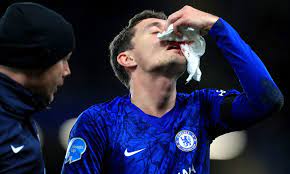 Andreas christensen trained in a mask ahead of chelsea's game against tottenham why is andreas christensen wearing a mask for chelsea against tottenham? Chelsea S Andreas Christensen Flies To Milan To Get Face Mask Fitted Daily Mail Online