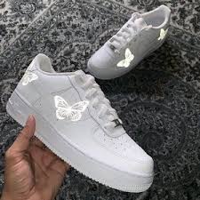 3m Limited Hd Reflective Butterfly Air Force 1 Vintagewavez Nike Air Shoes Aesthetic Shoes Custom Nike Shoes