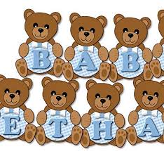 Allenjoy 7x5ft cartoon bear baby shower backdrop infant newborn baby it's a boy prince welcome baby blue hot air balloons photography background cake table banner. Amazon Com Personalized Teddy Bear Baby Shower Or Birthday Party Decorations For Boy Banner With Optional Cake Topper Centerpiece Sign Favor Tags Or Stickers Thank You Cards Handmade In Usa