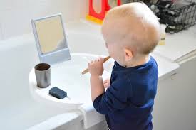 With toddler bath toys like this, you're about to be the coolest parent around. Basin On The Bath Montessori Bathroom Idea How We Montessori