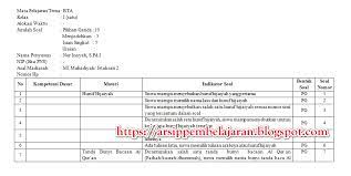 Soal ujian satuan pendidikan berbasis komputer pen. Kisi Kisi Soal Baca Tulis Al Quran Uts Pts Kelas 1 Mi Semester 2 Kurikulum 2013 Revisi 2018 Arsip Pembelajaran
