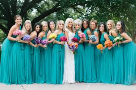 Turquoise Bridesmaids Dresses Love How It Goes With The White With Purple Bouquets Turquoise Bridesmaid Dresses Turquoise Bridesmaid Aqua Bridesmaid Dresses