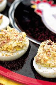 Barbecue Deviled Eggs Recipe Barbecue Side Dishes Food Barbecue Sides
