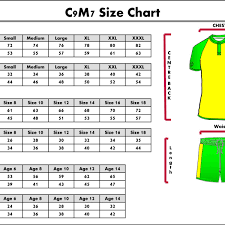 Soccer Jersey Size Chart Techinternationalcorp Com