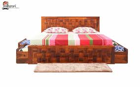 Queen Size Bed Buy Sheesham Wood Bed In Bangalore Online At Best Prices Jodhpuri Furniture In 2020 King Size Bed Furniture Wooden King Size Bed Queen Size Bedding