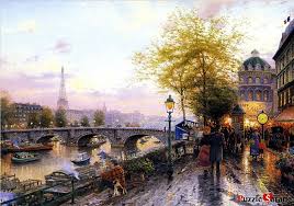 Thomas kinkade jigsaw puzzles 1000 pieces. Jigsaw Puzzles 1000 Pieces Street Of Art Thomas Kinkade Hellotoys Net