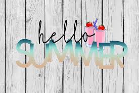 Download Hello Summer Sublimation Or Print Design Svg File Free Svg Cut Files