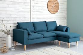 Canape D Angle Modulable 3 4 Places En Tissu Bleu Joey Maisons Du Monde Canape Angle Canape Angle Gris Canape D Angle Modulable