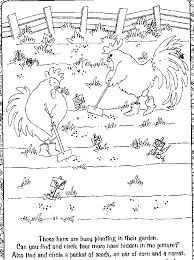 This is a literacy product to the story the little red hen makes a pizza. The Little Red Hen Coloring Pages Coloring Home