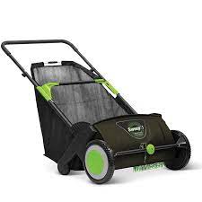 The Leaf Collecting Lawn Sweeper Hammacher Schlemmer Lawn Sweeper Lawn Vacuum Vacuum Sweeper