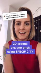Elevator Pitch Sample