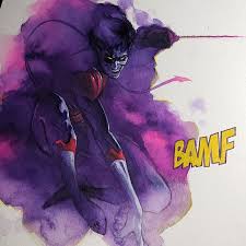 Ben Harvey Sur Instagram Bamf Some Fun With Acrylic Watercolor Nightcrawler Kurtwagner Xmen Excalibur Ma Nightcrawler Marvel Art Comic Art