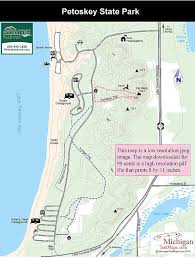 Pets are permitted in restricted areas. Petoskey State Park