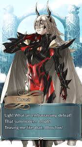 Could I request Thrasir having to deal with an amorous enemy Summoner,  just... just completely obliterating any street cred she... –  @feimaginethat on Tumblr