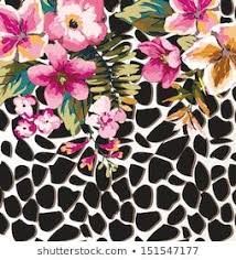 Maybe you would like to learn more about one of these? Greeting Card With Cute Tropical Flower Mix Animal Print Animal Print Wallpaper Graffiti Wall Art Animal Prints Pattern