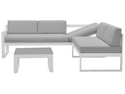 Im gegensatz zu vielen anderen sitzgruppen sind hier alle rohre und streben aus da die schrauben alle gleich sind, lässt sich die garten garnitur einfach und schnell zusammenbauen. Lounge Sitzgruppe Aluminium Palaos Grau Gunstig Kaufen