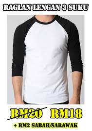Laman web percetakan t shirt: Promosi Macam2 Jenis Baju Raglan Mohcetakbaju Com