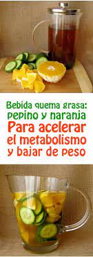 Bebida Quema Grasa Pepino Y Naranja Para Acelerar El Metabolismo Y Bajar De Peso Healthy Juices Healthy Drinks Healthy Smoothies