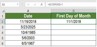 How do you round to the next month in excel? Excel Formula How To Get First Day Of Month