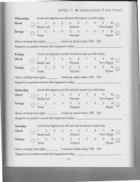 The Art Of Dialectical Behavior Therapy Example Of Mood Chart