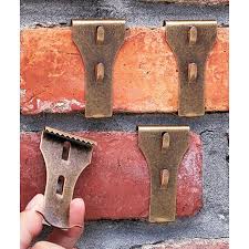 Brick Or Siding Clips Set Of 4 Brick Clip Hooks 2 3 4 X 1 1 2 X 3 8 Walmart Com Brick Clips Brick Hanger Brick Wall Decor