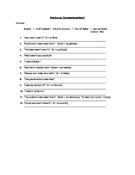 Show summary of all matches. Spanish Present Perfect Translation Practice Activity Worksheet