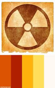 Nuclear Grunge Sign Sepia Color Palette Sepia Color Dangerous Jobs Image Symbols