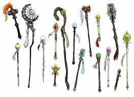 A Lot Of Magic Staff Designs For My Friends Staff Magic Fantasy Props Wizard Staff