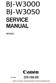 This update installs the latest software for your canon printer and scanner. Canon Bj W3000 Service Manual Pdf Download Manualslib