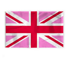 AGAS Pink Union Jack Flag 2x3 Ft