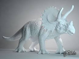Triceratops Free 3d Model Model 3d Printing