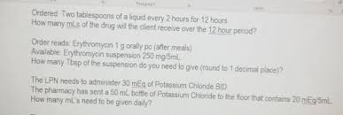 You can view more details on each measurement unit: Paragraph Style Ordered Two Tablespoons Of A Liquid Chegg Com