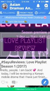 Tujuh mahasiswa belajar dengan cara yang keras bahwa percintaan dan hubungan tidak selalu mudah. Sayureviews Love Playlist Season 1 2017 Asian Dramas And Movies Amino