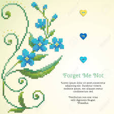 See more ideas about cross stitch patterns, cross stitch, stitch patterns. Beautiful Floral Vector Card Pattern Imitates Embroidery Cross Stitch And Beads Forget Me Not Button Heart Place For Your Text Perfect For Greetings Invitations Or Announcements Royalty Free Cliparts Vectors And Stock Illustration Image