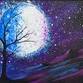 21+ Art After Dark | Blacklight | Moonlit Mountain