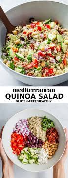 Mediterranean Quinoa Salad Recipe Mediterranean Quinoa Salad Mediterranean Diet Recipes Healthy Salad Recipes