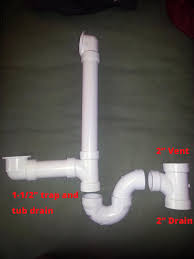 To help match with your plumbing, this drain / waste overflow unit comes available in your choice of (more info.) $149.00. Proper Size Drain And Venting Behind New Bathtub Home Improvement Stack Exchange