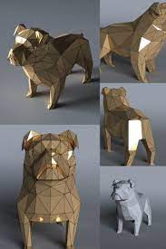 Bulldog Lowpoly 3d Print Model 3d Model Low Poly Models Print Models 3d Model